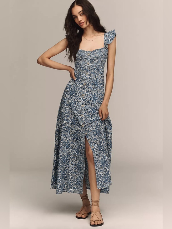 Anthropologie Dresses & Skirts - Pilcro Cotton Buttondown Midi Dress